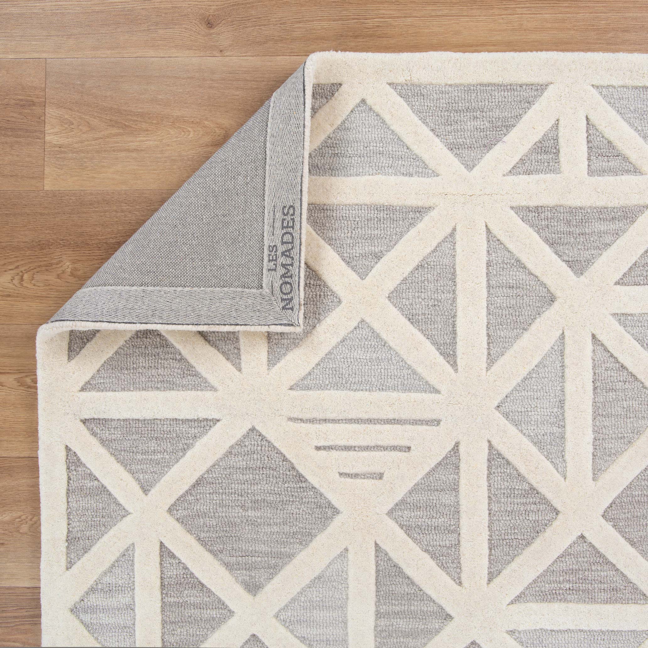 Exclusive Les Nomades Greige Wool Rug Trilogy for Modern Spaces
