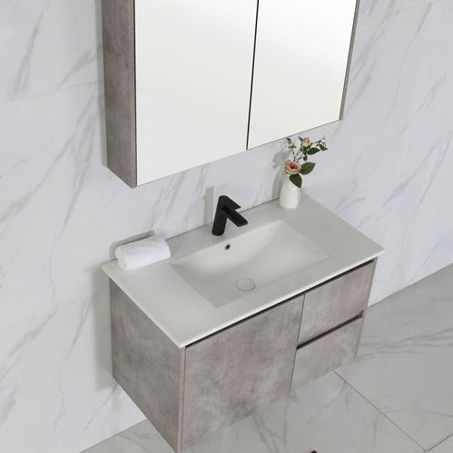 LOLA Grey Wall Hung Vanity - All Sizes Available