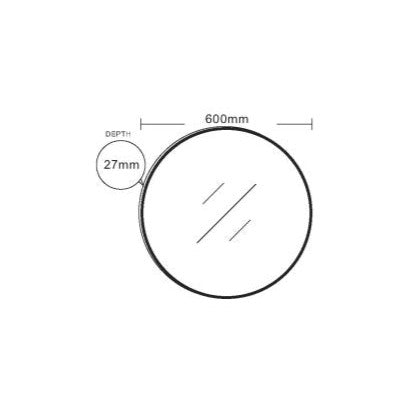 Hot Sale! Round Aluminum Framed Mirrors in 600mm, 750mm, 900mm with Brushed Gold Finish