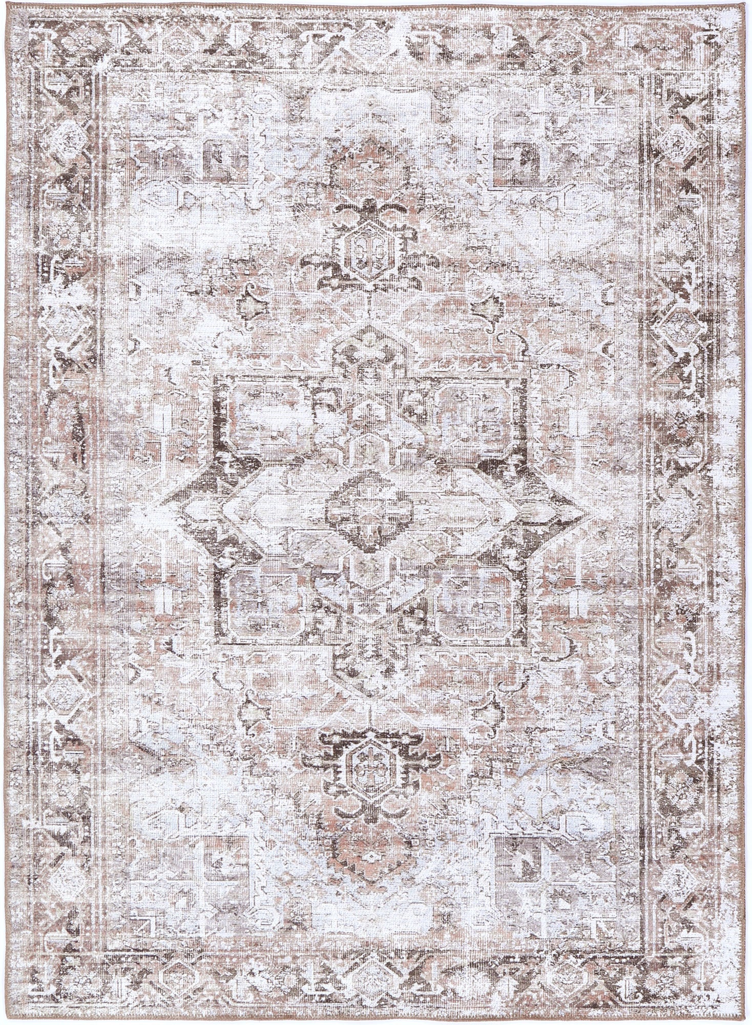 Machine-Washable Heritage Marcel Rug for Busy Families