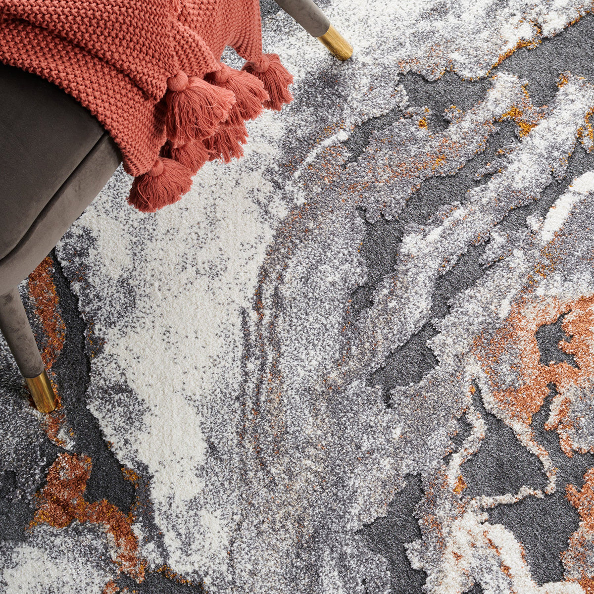 Mineral Rust Rug - Stylish & Low - Shed Luxury