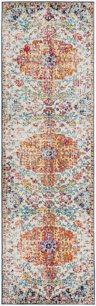 Special Offer! Evoke Carnival Transitional White Runner Rug for Your Home