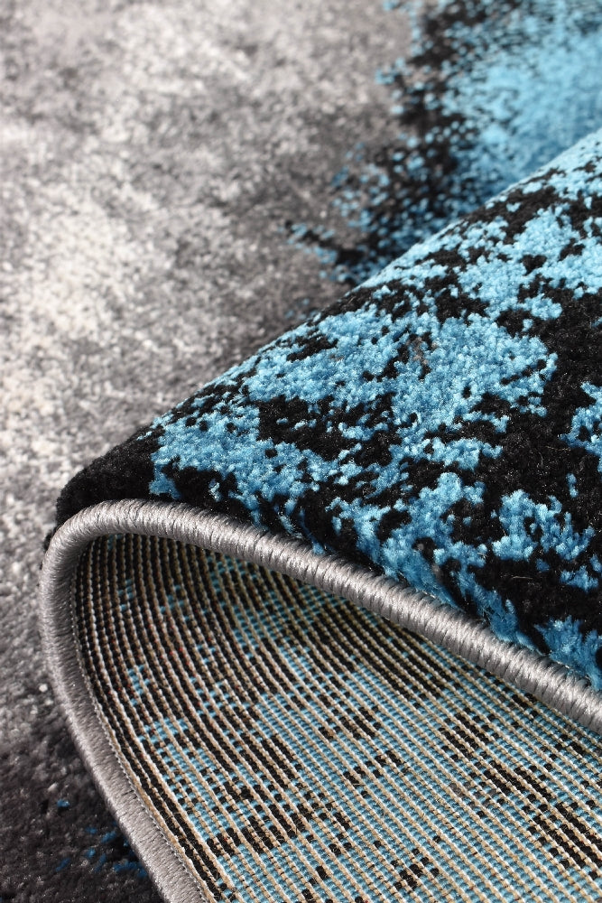 Hot Sale! Novus 98A Grey Turquoise Machine - Woven Polypropylene Rug for Home Decor