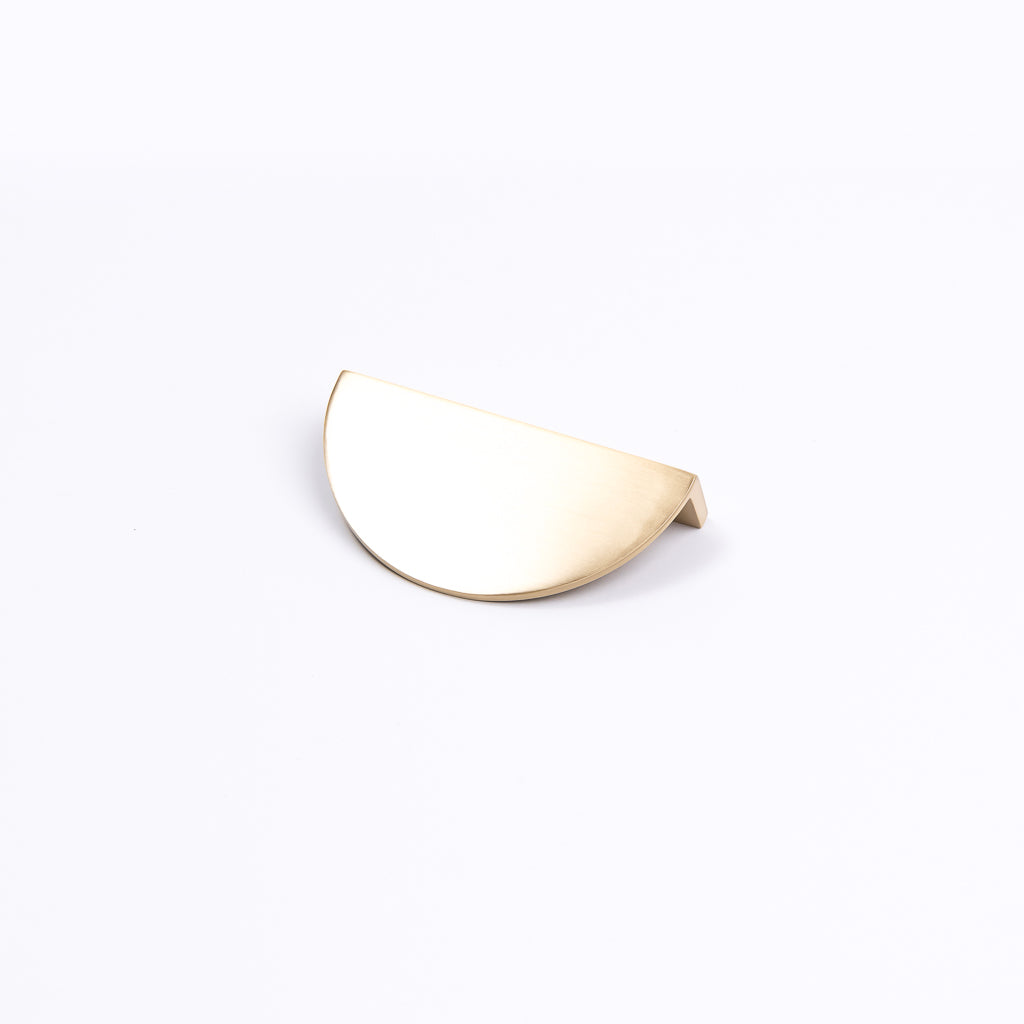 Hot Sale! Solid Brass Half Moon Iris Cabinet Pull for Cabinets and Drawers