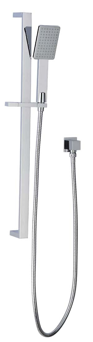 Chrome Eric Hand Shower on Rail - Stylish and Durable Bathroom Shower Solution