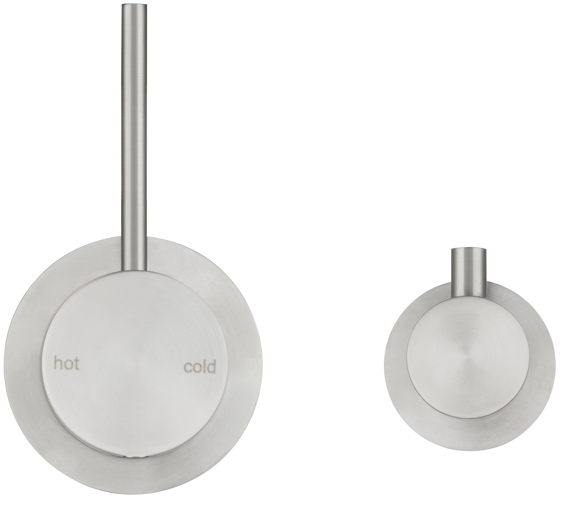 Hot Sale! Sideways Mica Shower Mixer with Reverse Handle and Diverter in Brushed Nickel