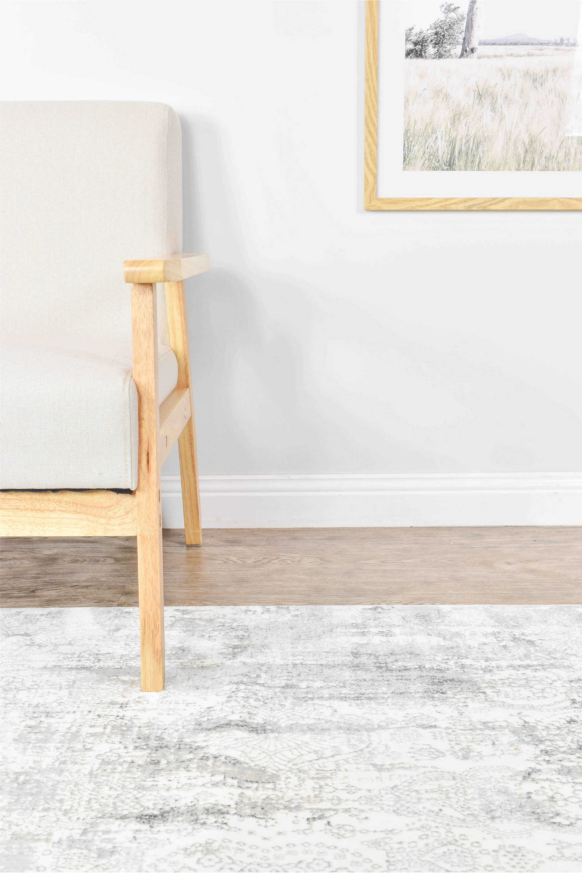 Harmonia 27084A Beige Polypropylene Rug with Soft Pile and Silky Sheen