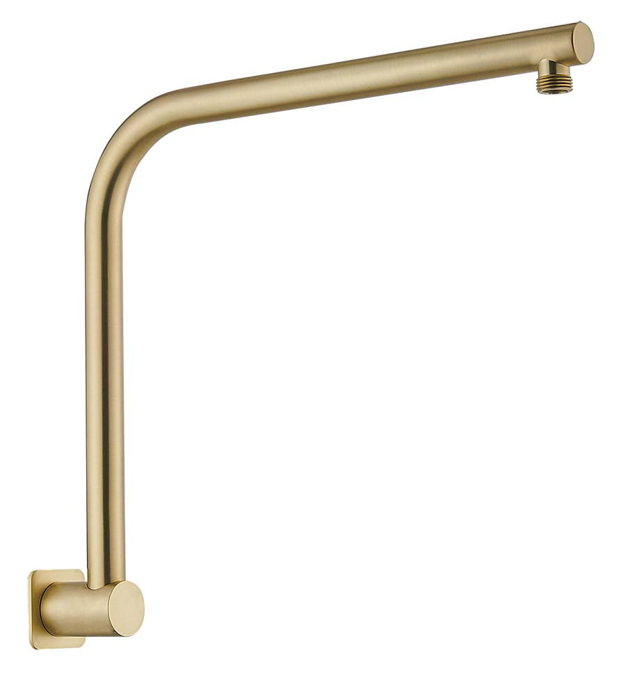 Stylish Brushed Gold Limpid Shower Arm for Modern Bathrooms