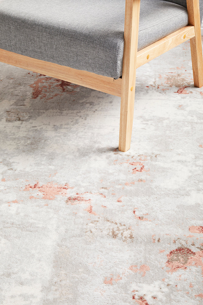 Ultra-Soft Emotion 33 Blush Polyester Rug with Unique Color Blend