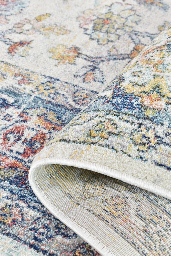 Hot! Morocco Navy Cream Rug 0394A