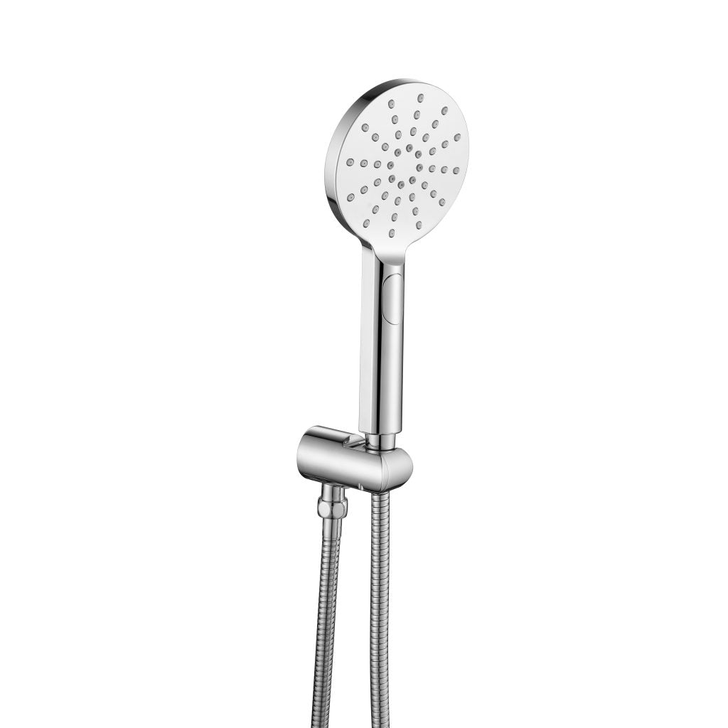 Chrome Mica Wide Hand Shower - Ideal for a Relaxing and Efficient Shower Experience