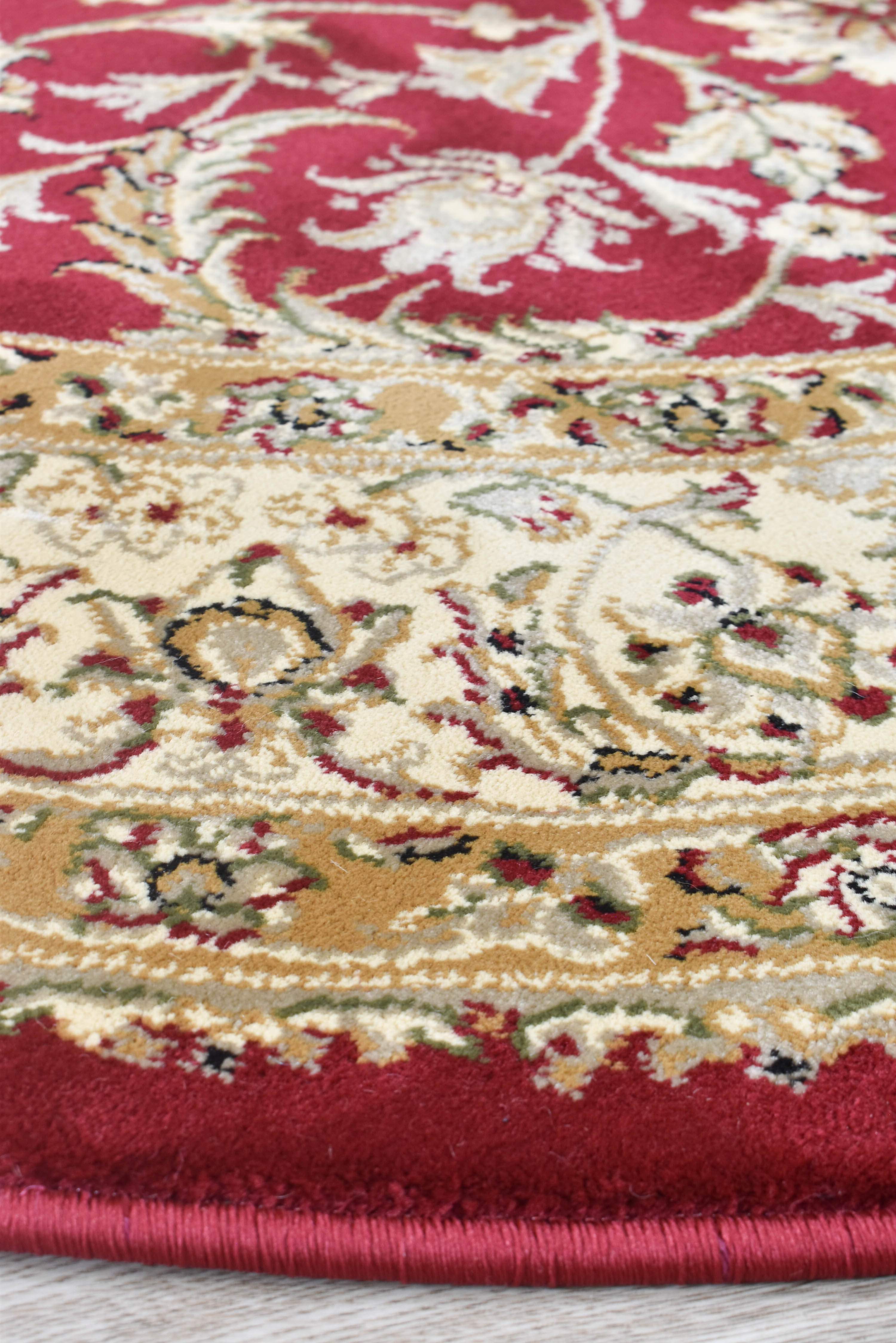 Exquisite 15-inch Red Granada Traditional Turkish Rug