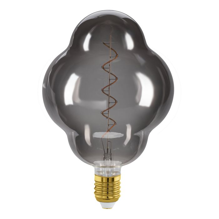 4W Dimmable E27 LED Globe with Black Vapourised Finish, 2000K