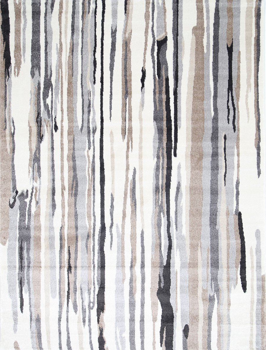 Moreau Ismerie Abstract Rug in Stylish Grey and Beige Tones