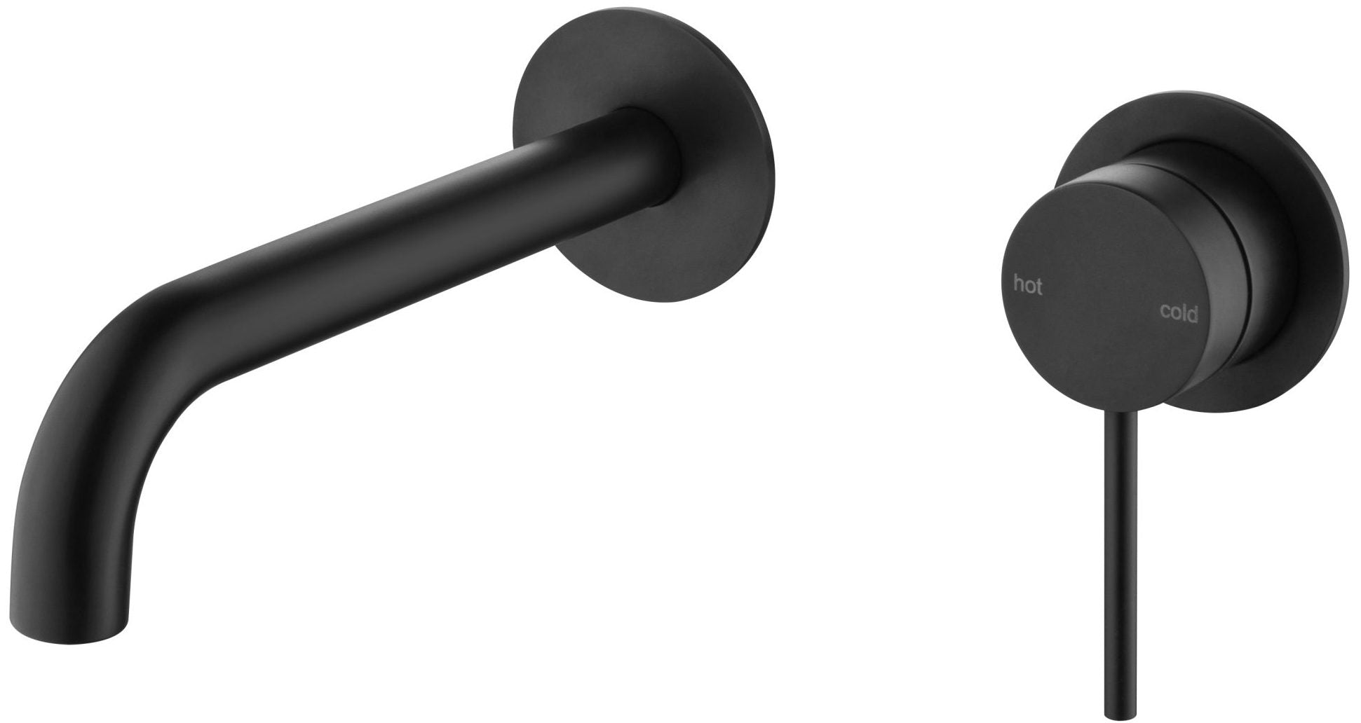 Hot Sale! 2P Black Curved Spout Mica Wall - Spout Combo for Modern Bathrooms
