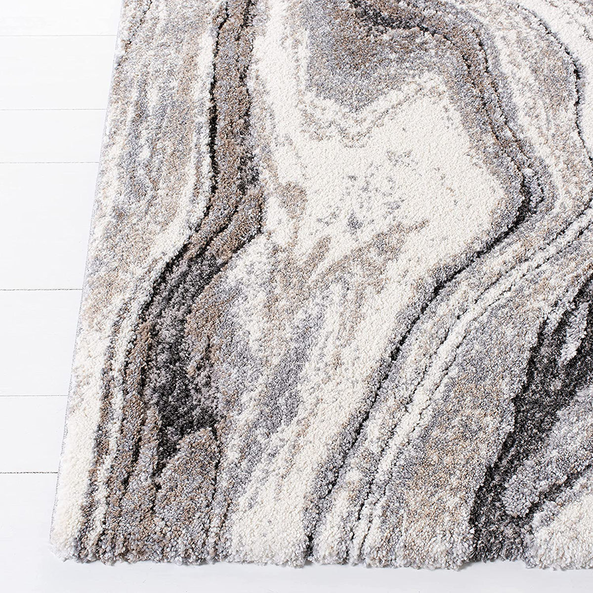Soft and Luxurious 20mm Pile Mineral Grey Power - Loomed Rug
