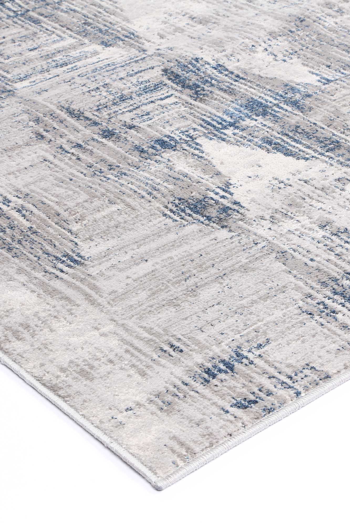 Hot Sale! Malo Geometric Rug in Stunning Grey & Blue Color