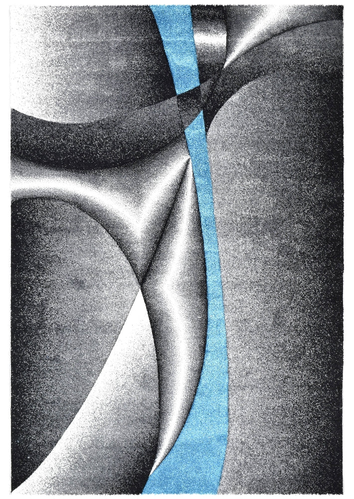 Exclusive Offer: Novus 56A Machine - Made Polypropylene Rug in Grey Turquoise