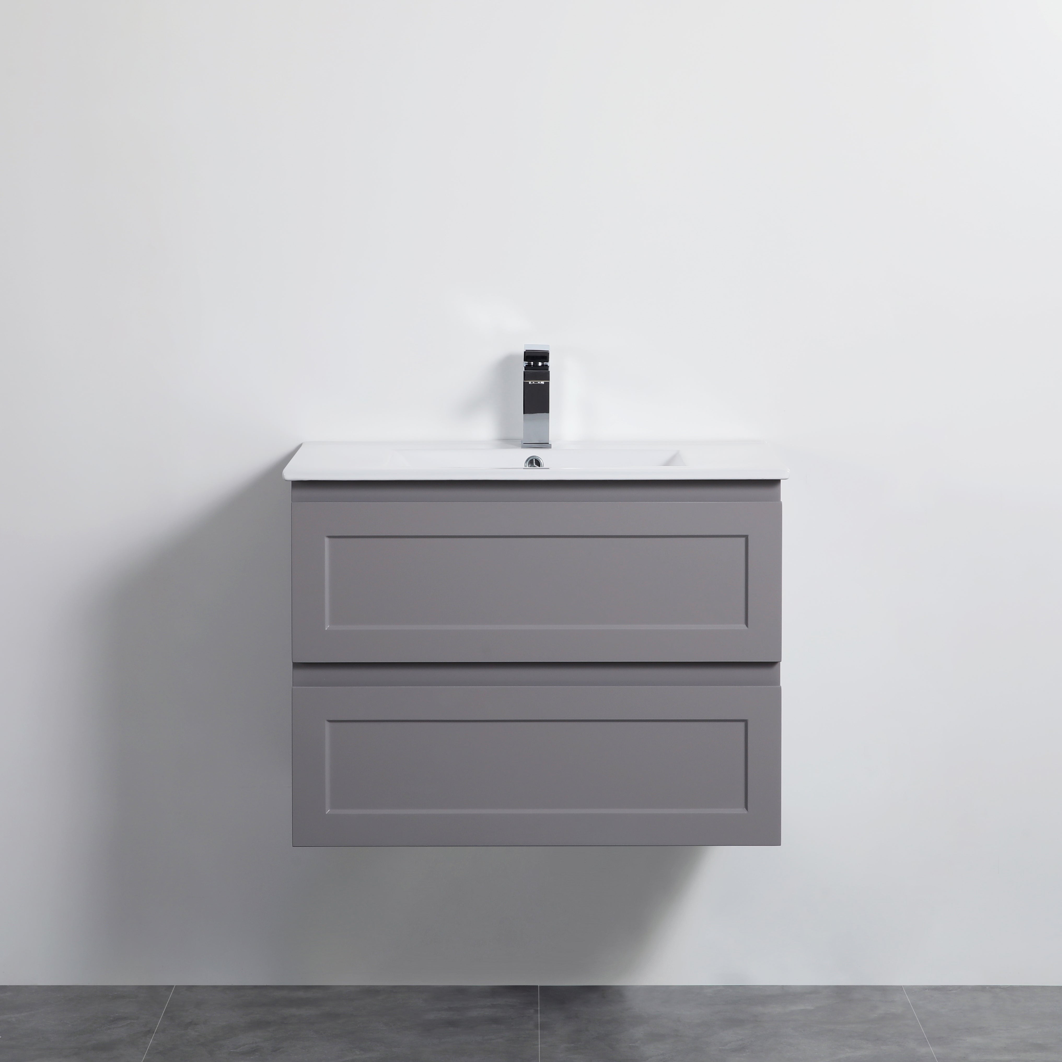 750mm Fremantle Wall - Hung PVC Vanity Cabinet in Matte Grey - Premium Quality!