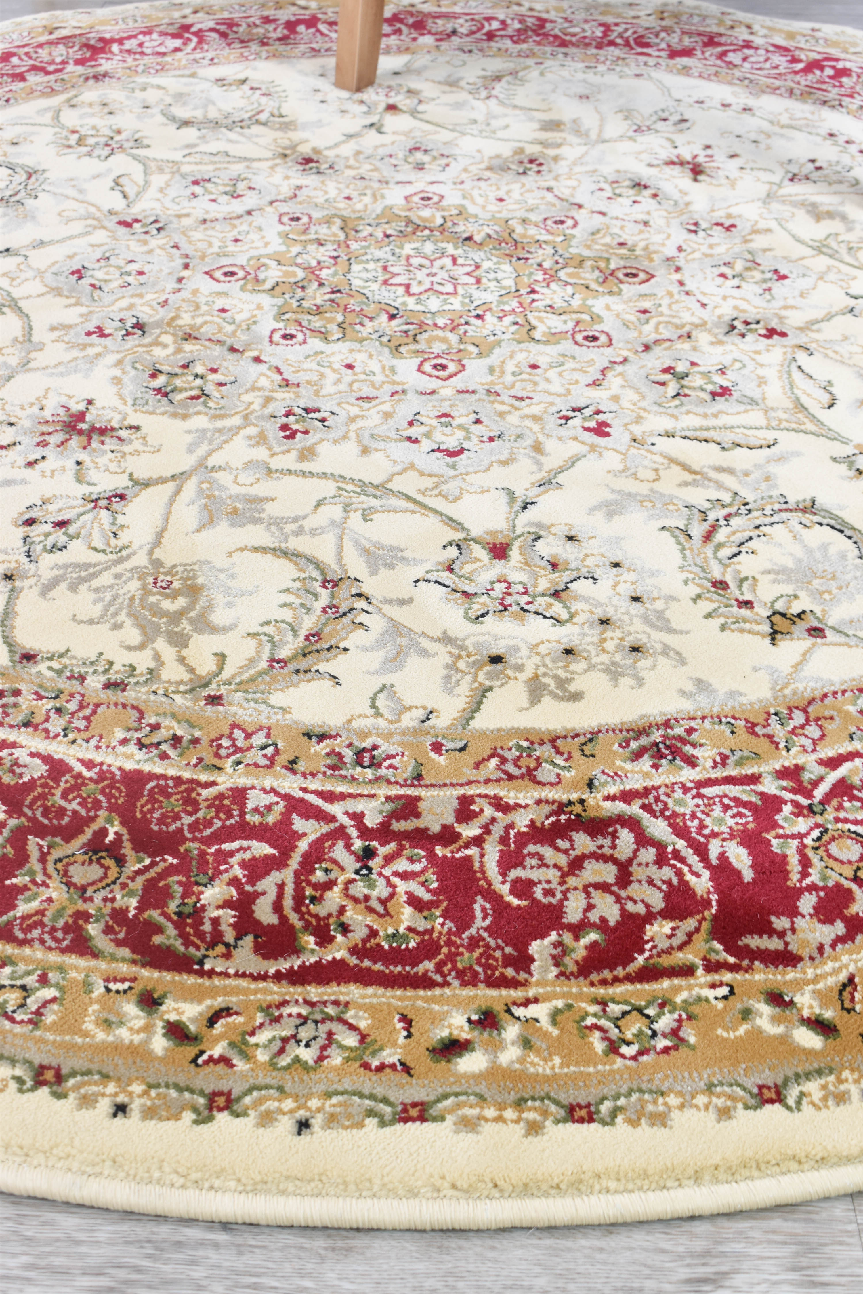 15-inch Cream Red High - quality Granada Runner Rug