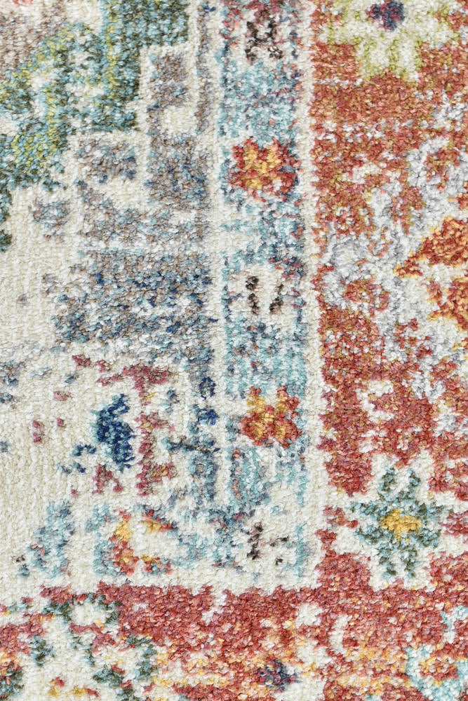 Grey Turkey-Made Machine-Woven Polypropylene Morocco 0414A Tile Rug