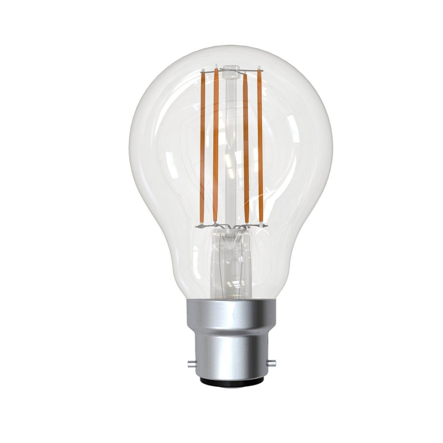 Special Offer: 6-Pack 7W B22 LED A60 Clear Warm White Globe Light Bulbs
