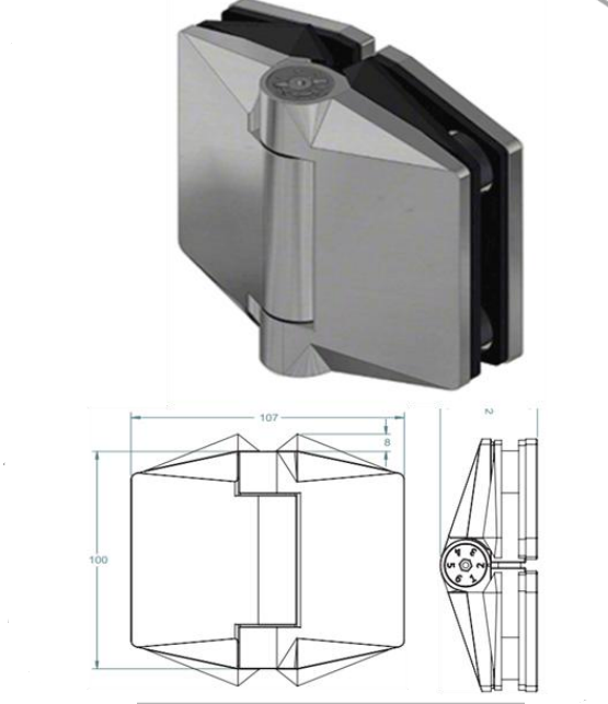 Hot Sale! Polaris Self - Closing Glass - to - Glass Pool Hinge