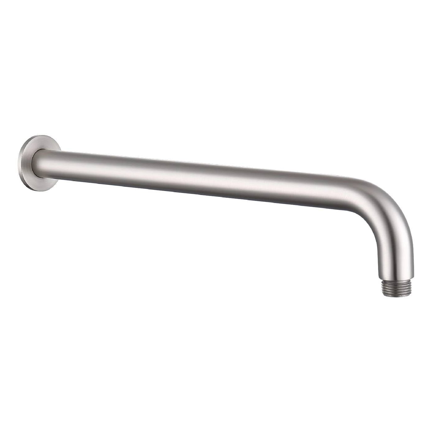 Upgrade Now: 450mm Brushed Nickel Curved Mica Wall Shower Arm
