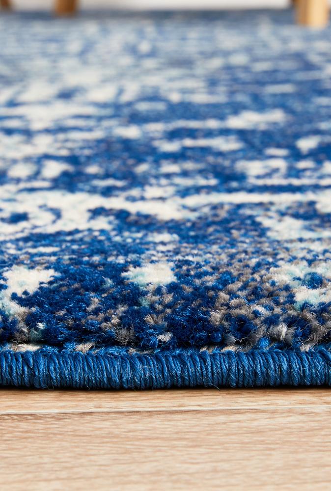 Hot! Evoke Navy Transitional Contrast Rug