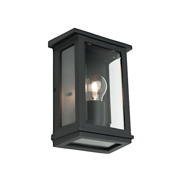 Hot Deal! Madrid 1Lt Small Black Wall Light