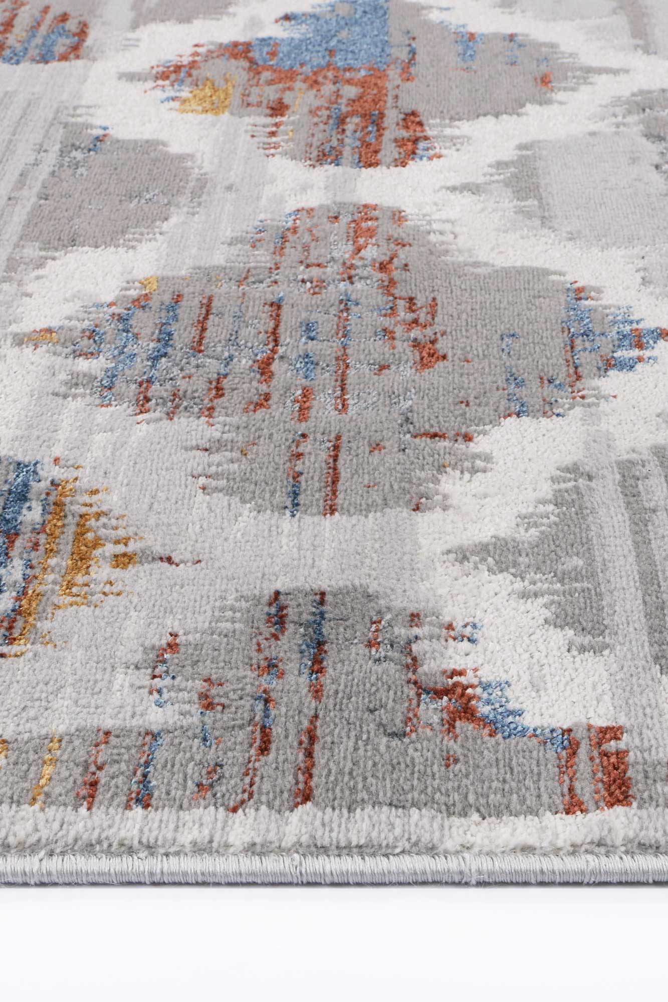 Hot Sale! Malo Isabella Grey and Multi - colored Geometric Area Rug for Your Home