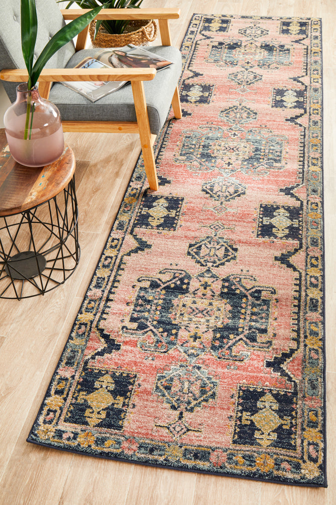 Luxurious Legacy 852 Earth Runner Rug with Persian-Style Pattern