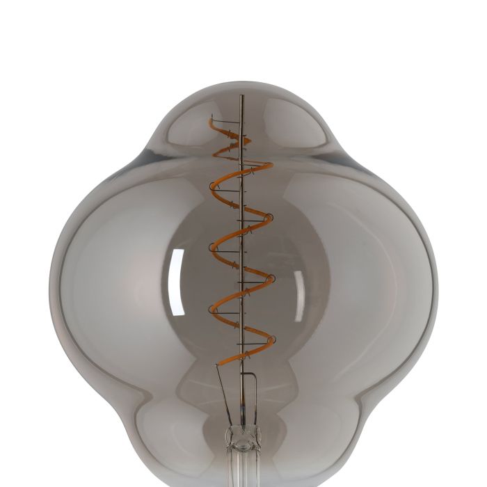 4W Dimmable E27 LED Globe with Black Vapourised Finish, 2000K