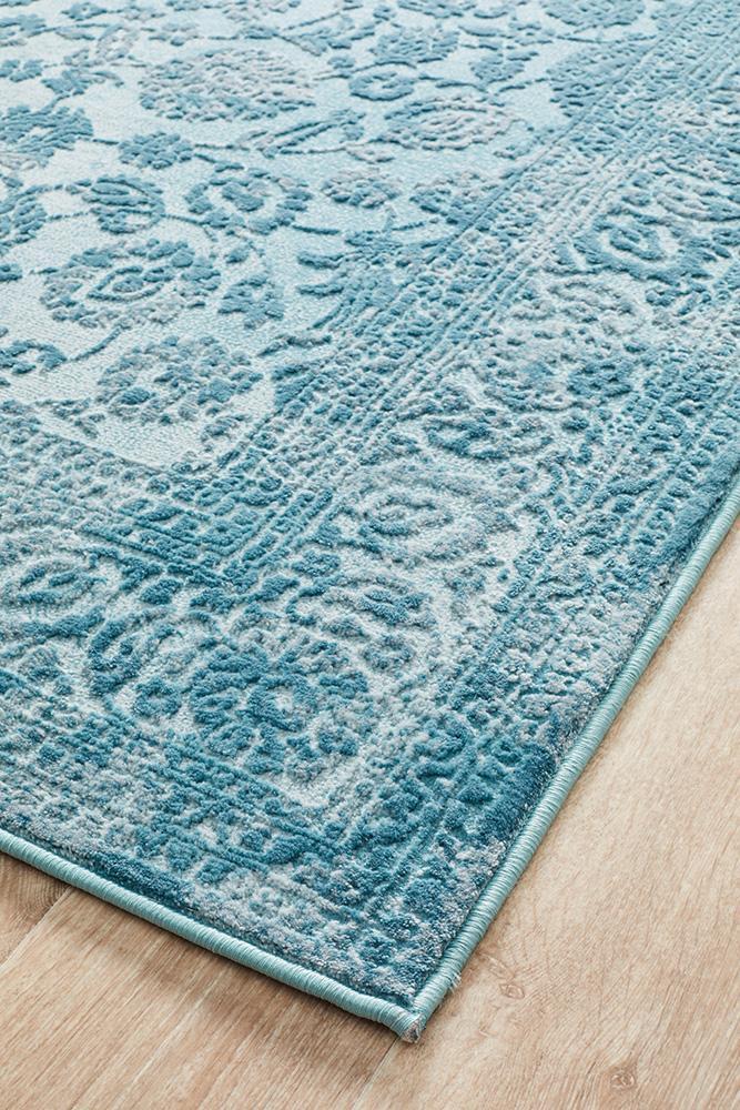 Opulence Marion Blue Area Rug - Crafted for Elegant Decor with Soft Tones