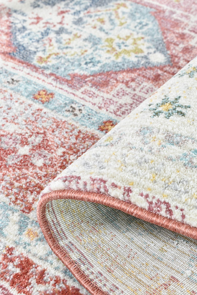 Hot Deal! Morocco 0414A Rose Tile Rug