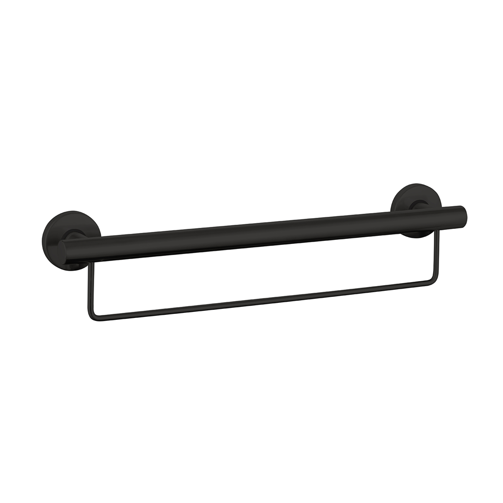 600mm Grab Rail with Optional Colour Towel Rail for Assisted Living