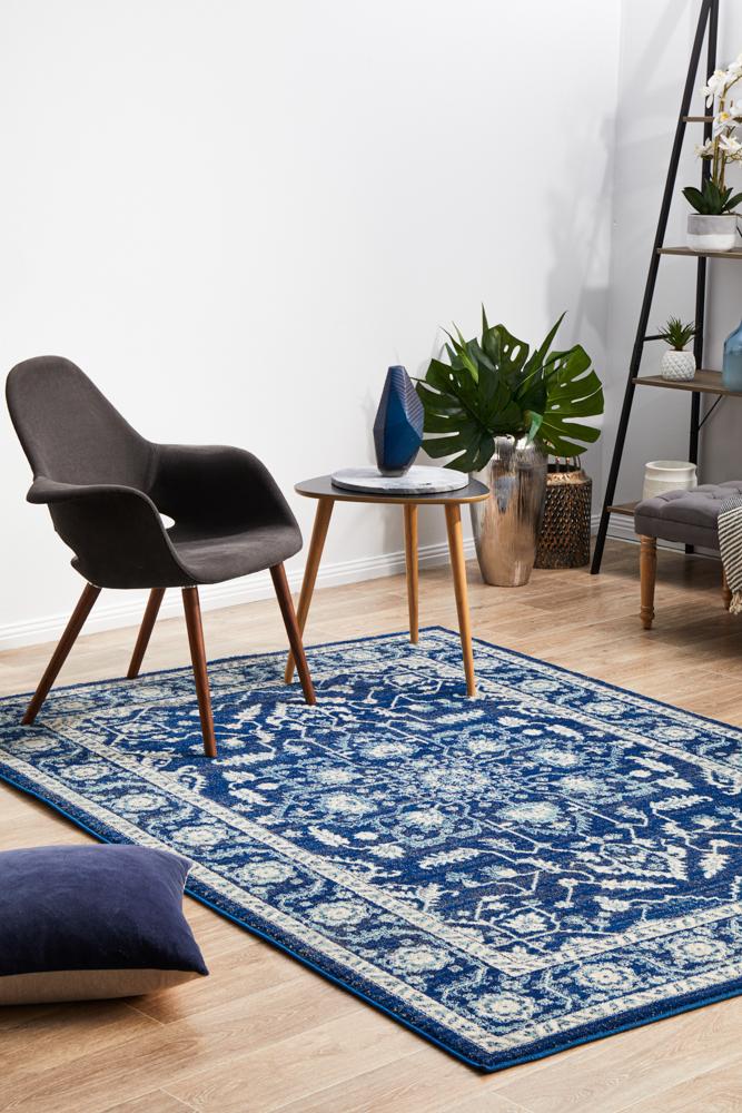 Hot Sale! Navy Transitional Evoke Release Rug with Artisan Quality