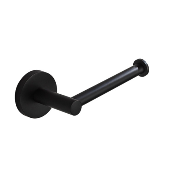 Chrome/Black Round Wall - Mounted Stainless Steel 304 Toilet Paper Roll Holder