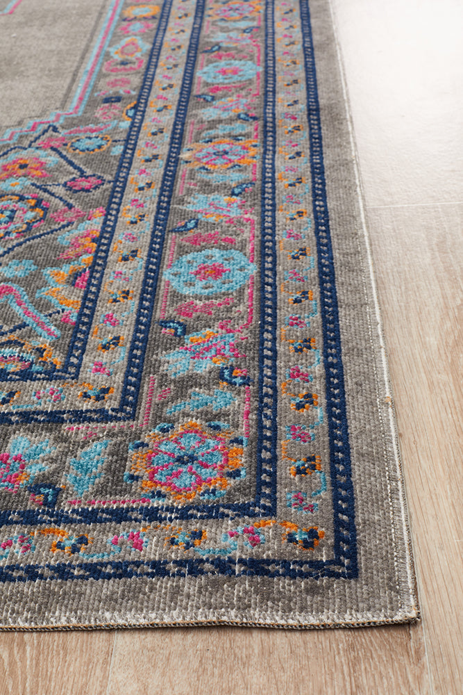 Diamond Grey Vintage - Inspired Eternal Whisper Power - Loomed Rug