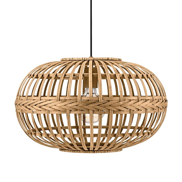 Hot Sale AMSFIELD Natural Cane Finish Pendant Light for Living Areas