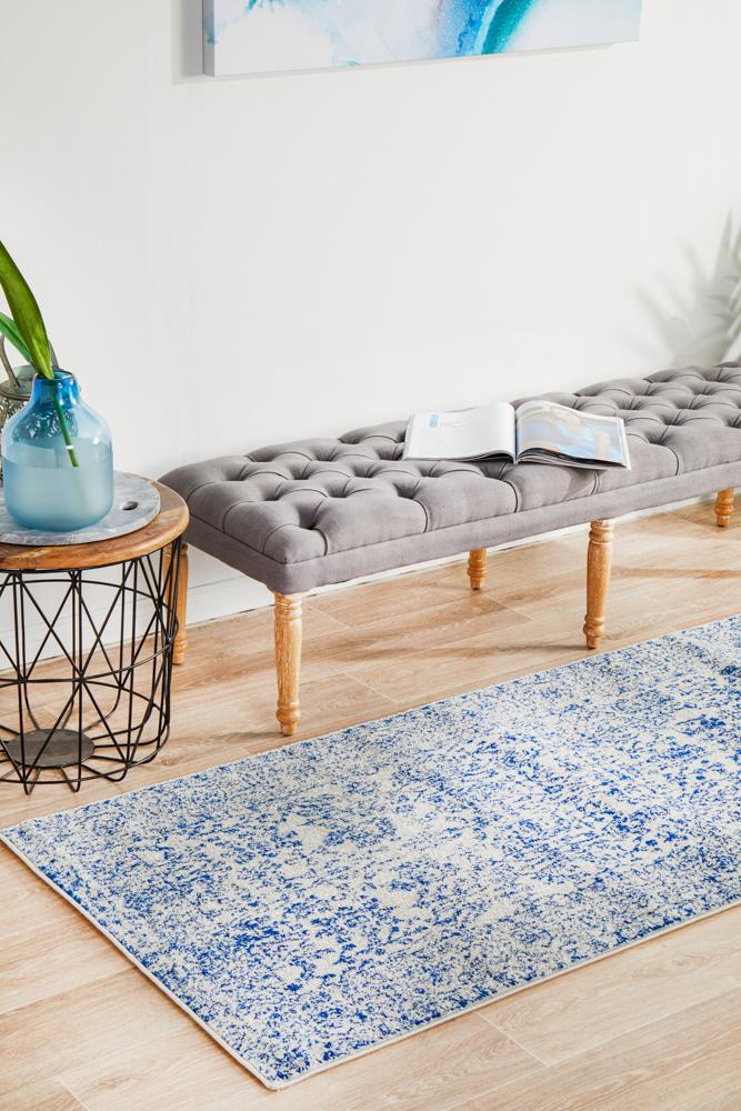 Hot! Evoke Frost Blue Transitional Area Rug