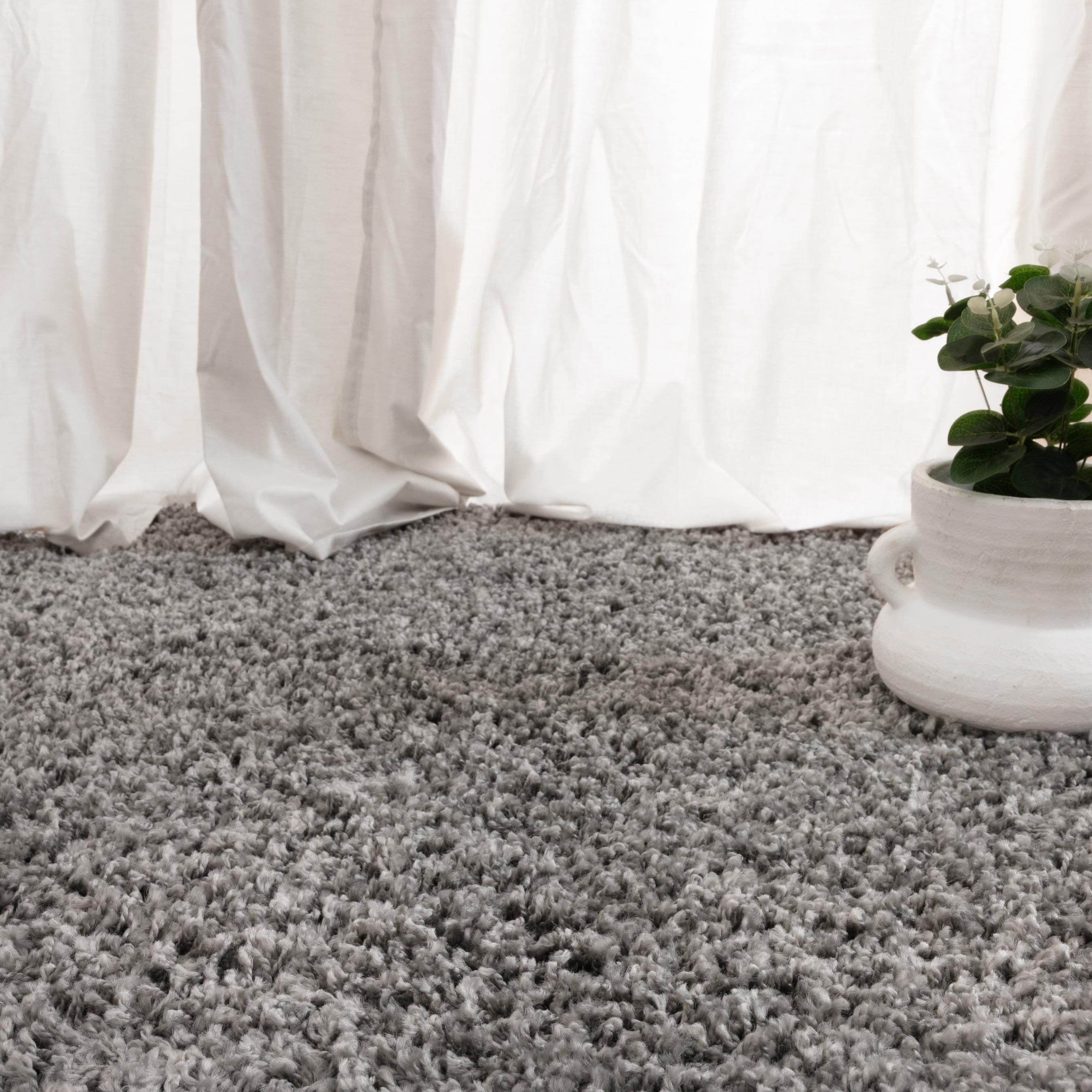 Exclusive Offer! Florence Machine-Made Shaggy Rug in Light Grey for Your Home