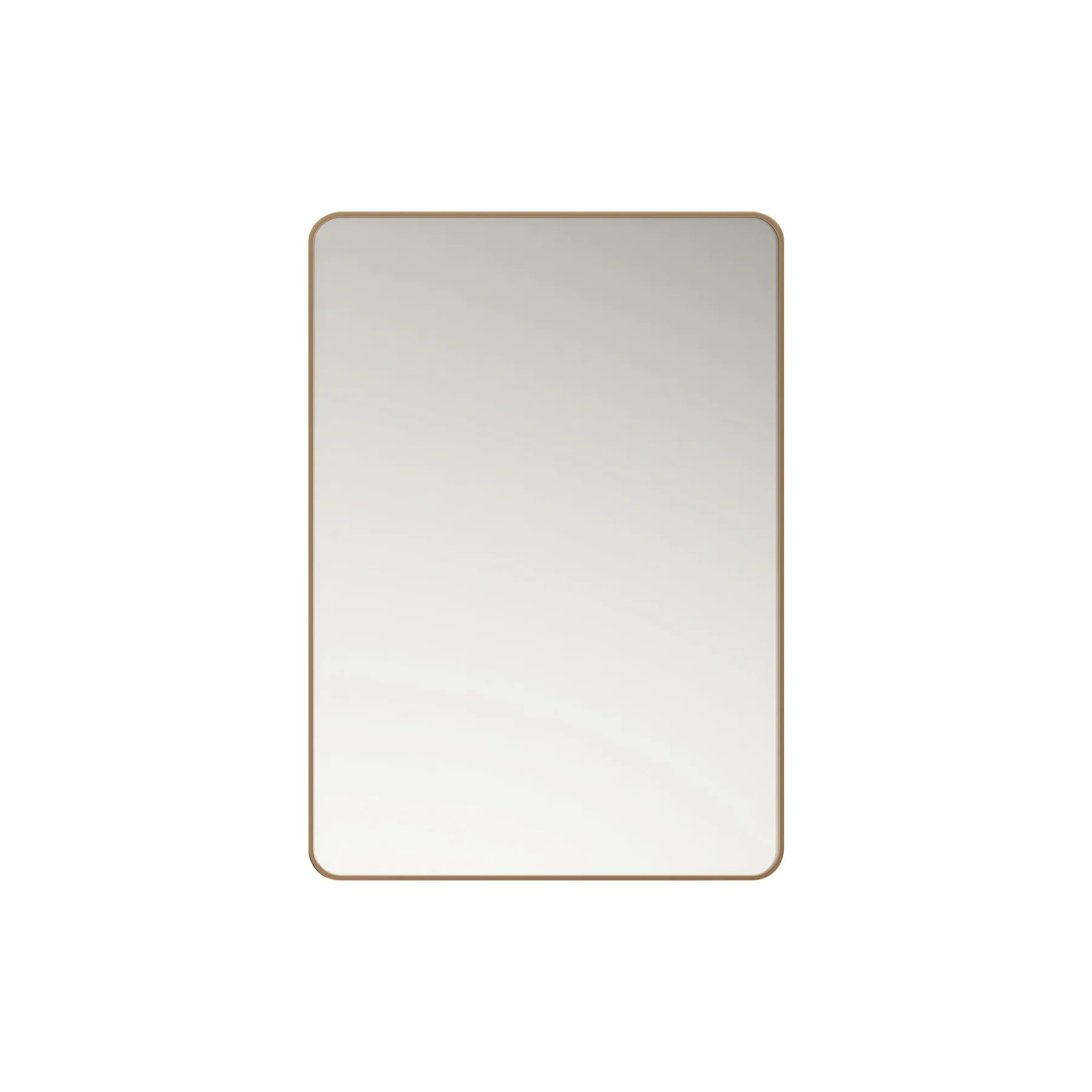 600x750mm Brushed Gold Aluminum Framed Elegant Rectangular Mirror
