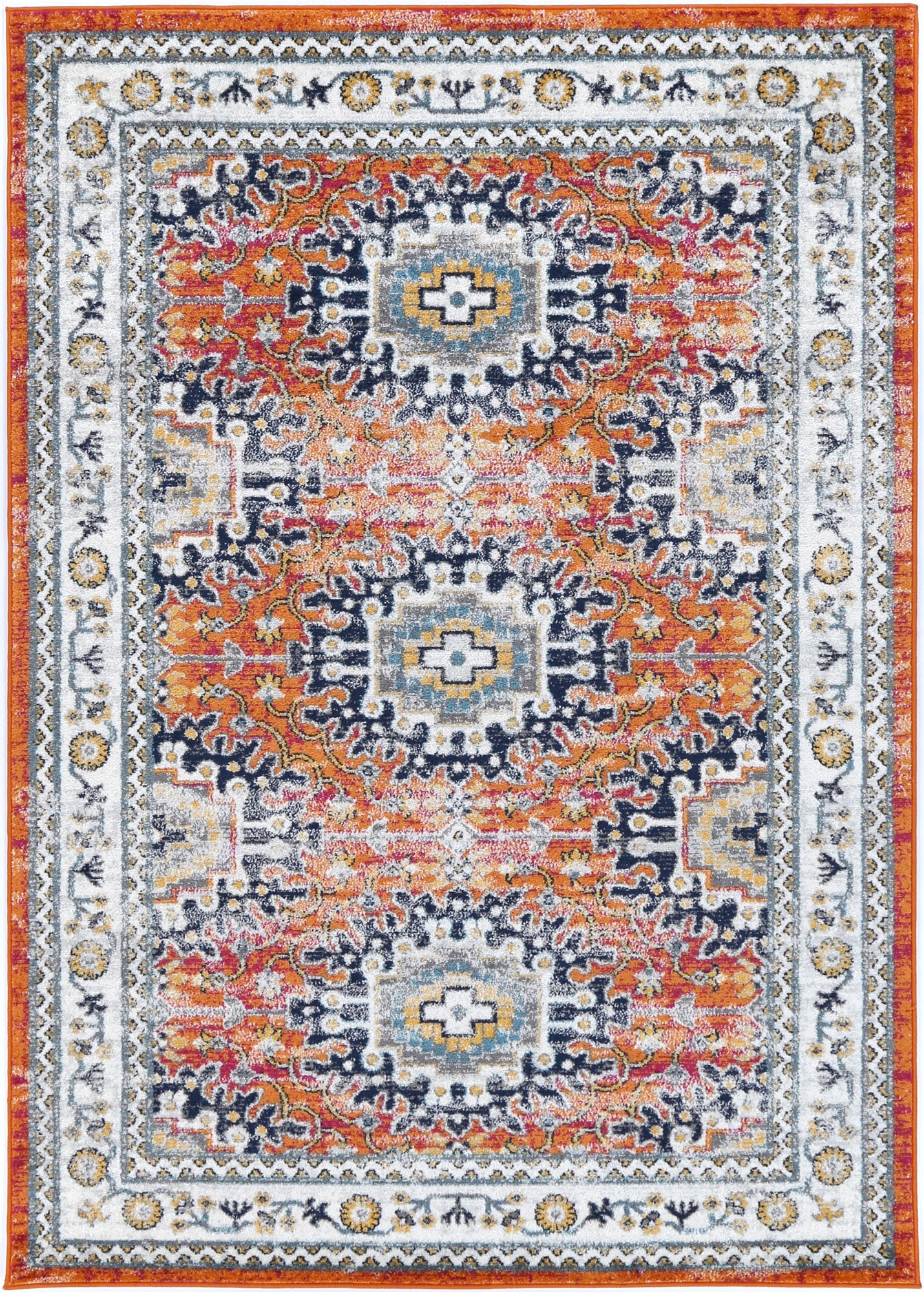Hot Sale! Traditional Rust Multi Rug from Ligures Collection