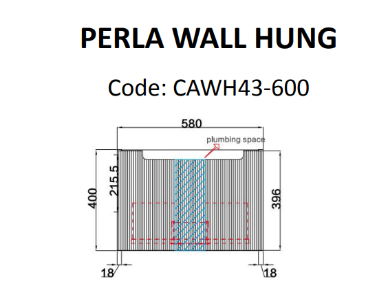 PERLA Mark II Matte White Wall - Hung Vanity in All Available Sizes