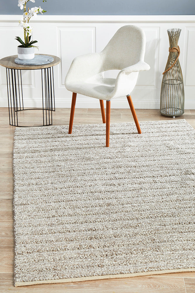 Hot! Harvest 801 Natural Wool & Viscose Rug