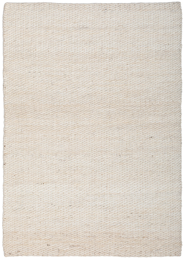 Eco-Friendly Handmade White Hive Pattern Jute Rug for Modern Homes