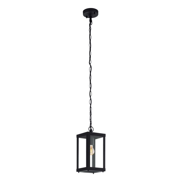 Hot Sale! ALAMONTE 1 Steel Black Pendant Light for Exterior Use