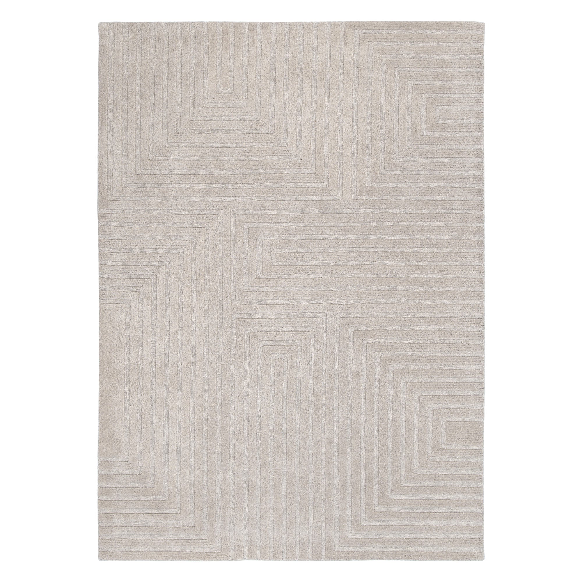 Felix Beige Hand - Tufted 100% Wool Rug by Les Nomades