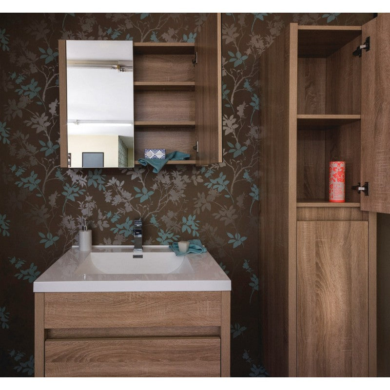 ALEXANDRA White Oak Wall - Hung Vanity Cabinet 760mm - Great Deal!
